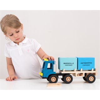 New Classic Toys - Vrachtwagen met 2 containers